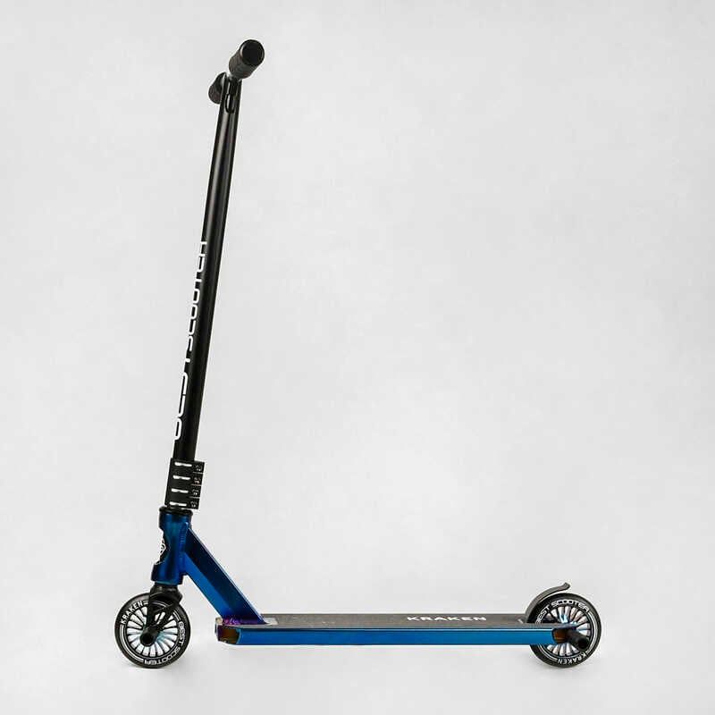 Самокат трюковий "Best Scooter. Kraken" (HIC-система, ПЕГИ, алюмінієвий диск та дека, АНОДОВАНИЙ, колеса PU 110мм, ширина керма 58 см) фото 11 Самокат трюковий "Best Scooter. Kraken" (HIC-система, ПЕГИ, алюмінієвий диск та дека, АНОДОВАНИЙ, колеса PU 110мм, ширина керма 58 см) фото 11