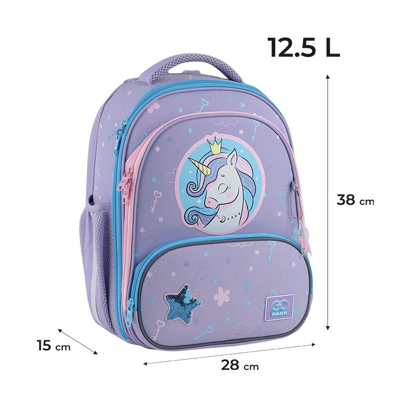 Рюкзак GoPack Education каркасний 597M-3 Fairytale Unicorn  фото 11