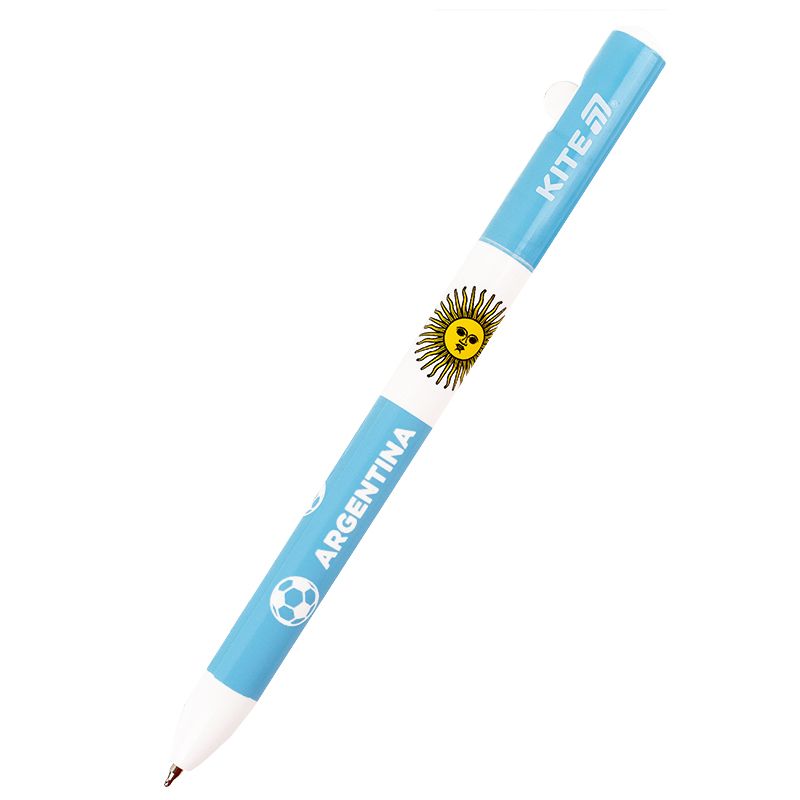 Ручка кулькова автоматична Football nations, синя  фото 11