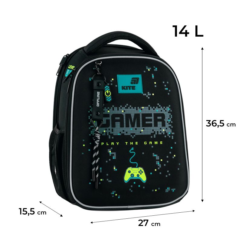 Рюкзак Kite Education каркасний 555 Play the Game  фото 11