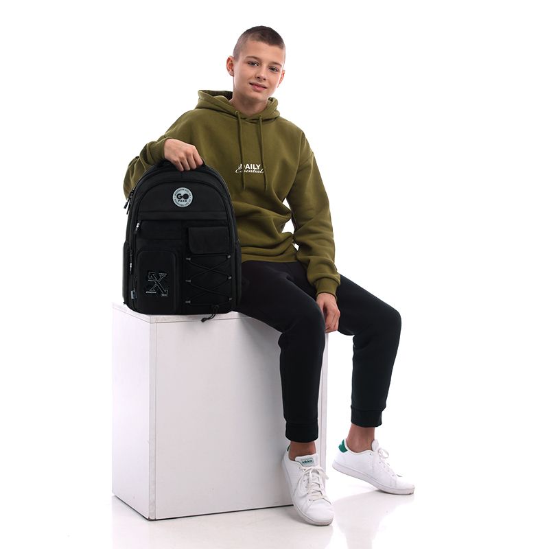 Рюкзак GoPack Education Teens 184 чорний  фото 11
