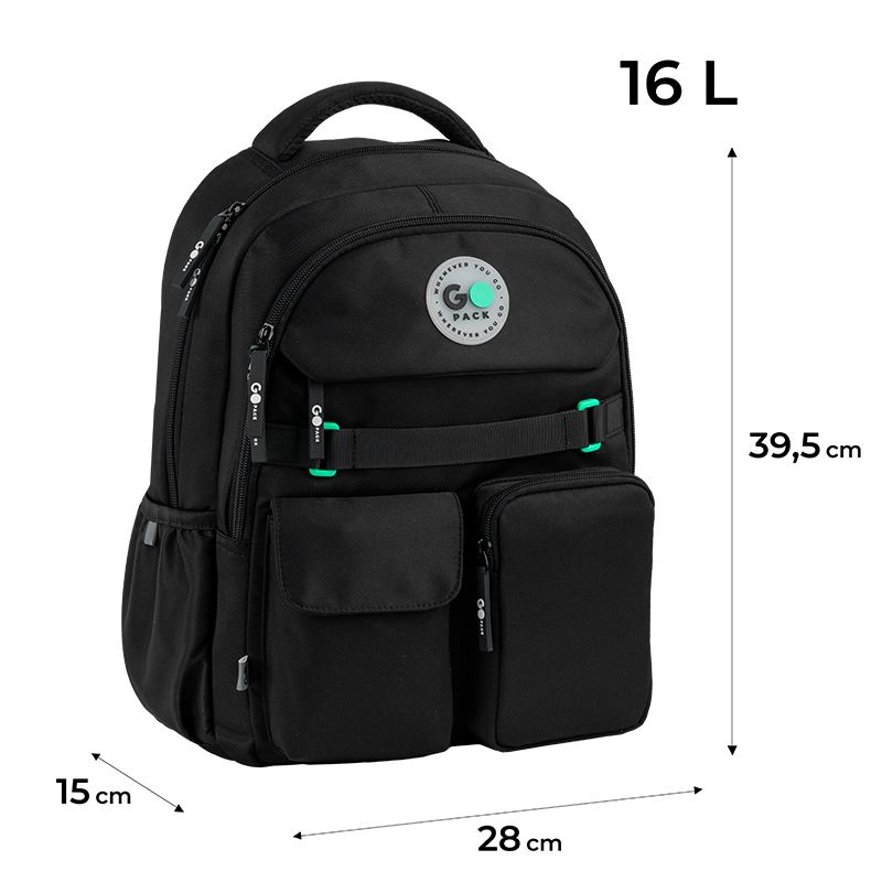 Рюкзак GoPack Education 183 чорний  фото 11