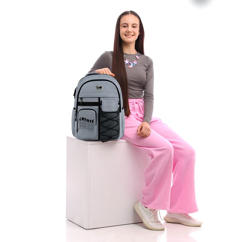 Рюкзак GoPack Education Teens 184 сірий  фото 11