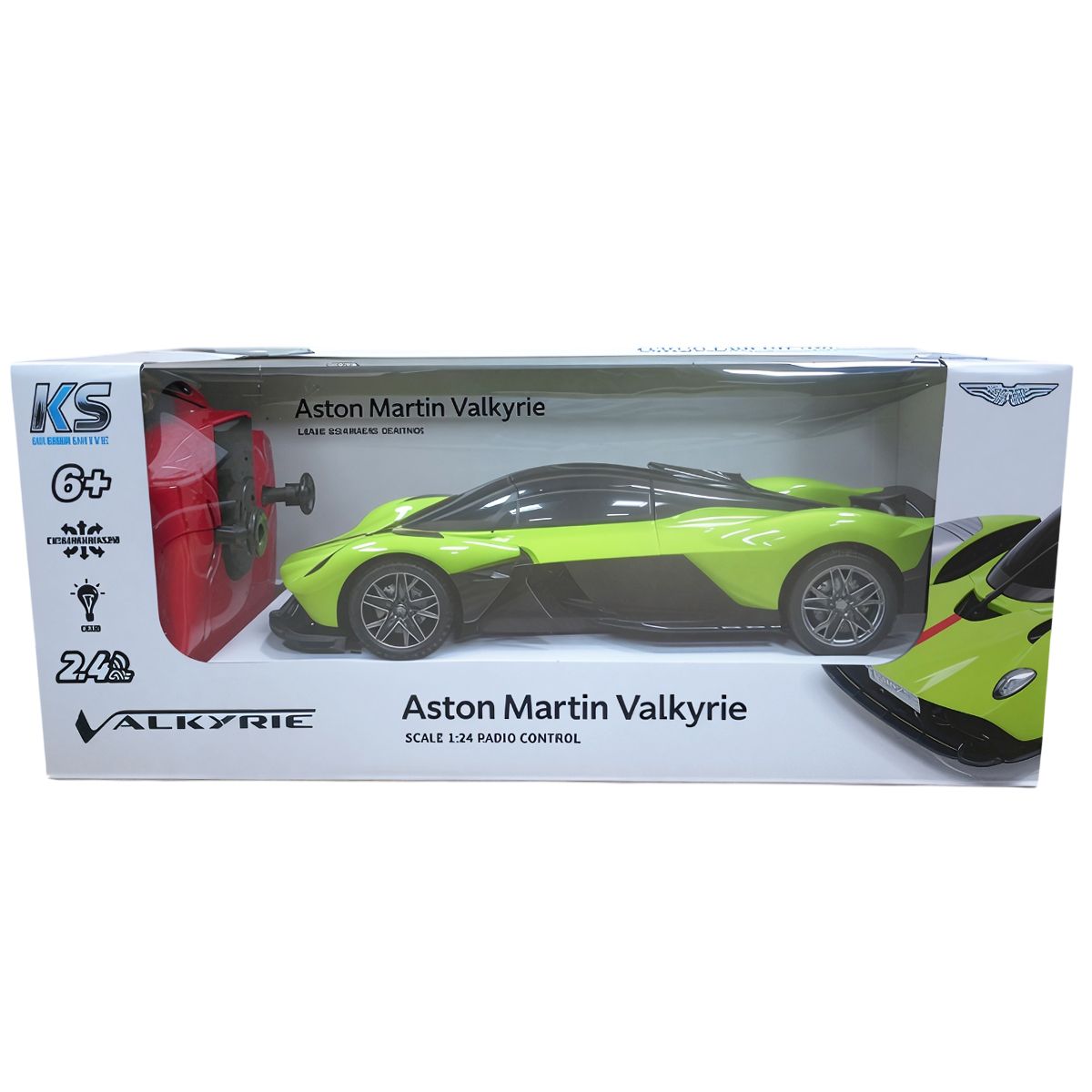 Автомобиль KS Drive на р/у - Aston Martin Valkyrie (1:24, 2. 4 ГГц, зелёный)  фото 11