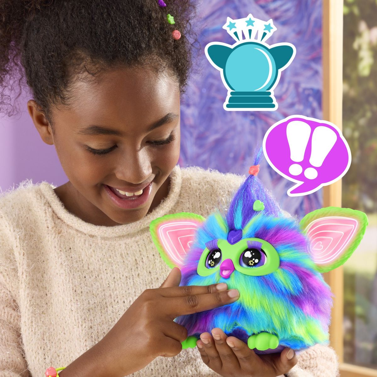 Игрушка интерактивная Furby Aurora Furbealis Голубой  фото 11