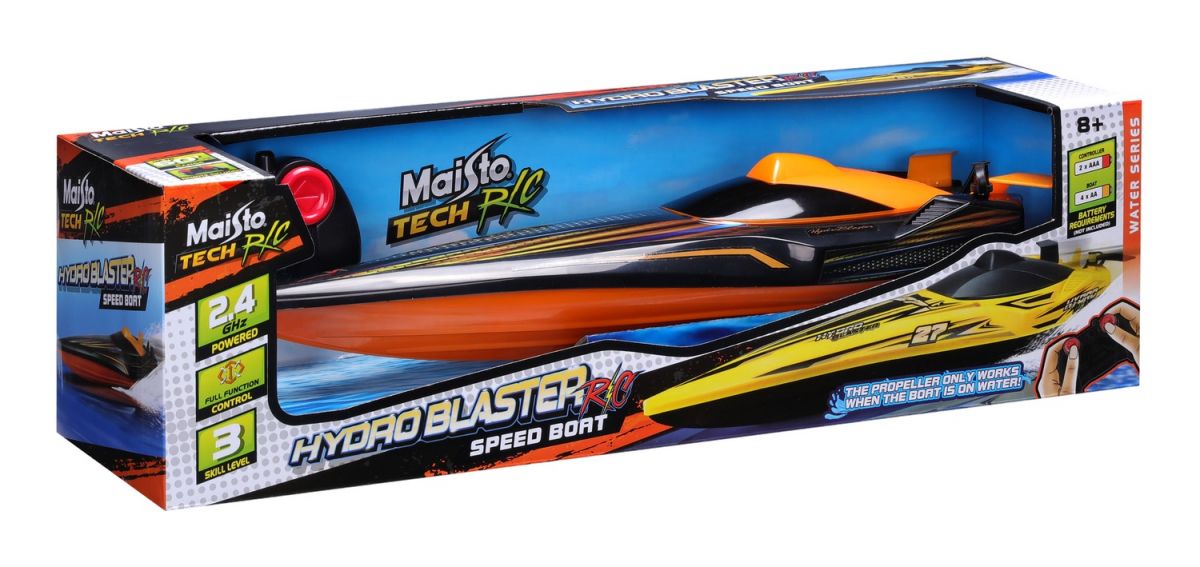 Катер на р/у Hydro Blaster Speed Boat - помаранчево-чорний  фото 11