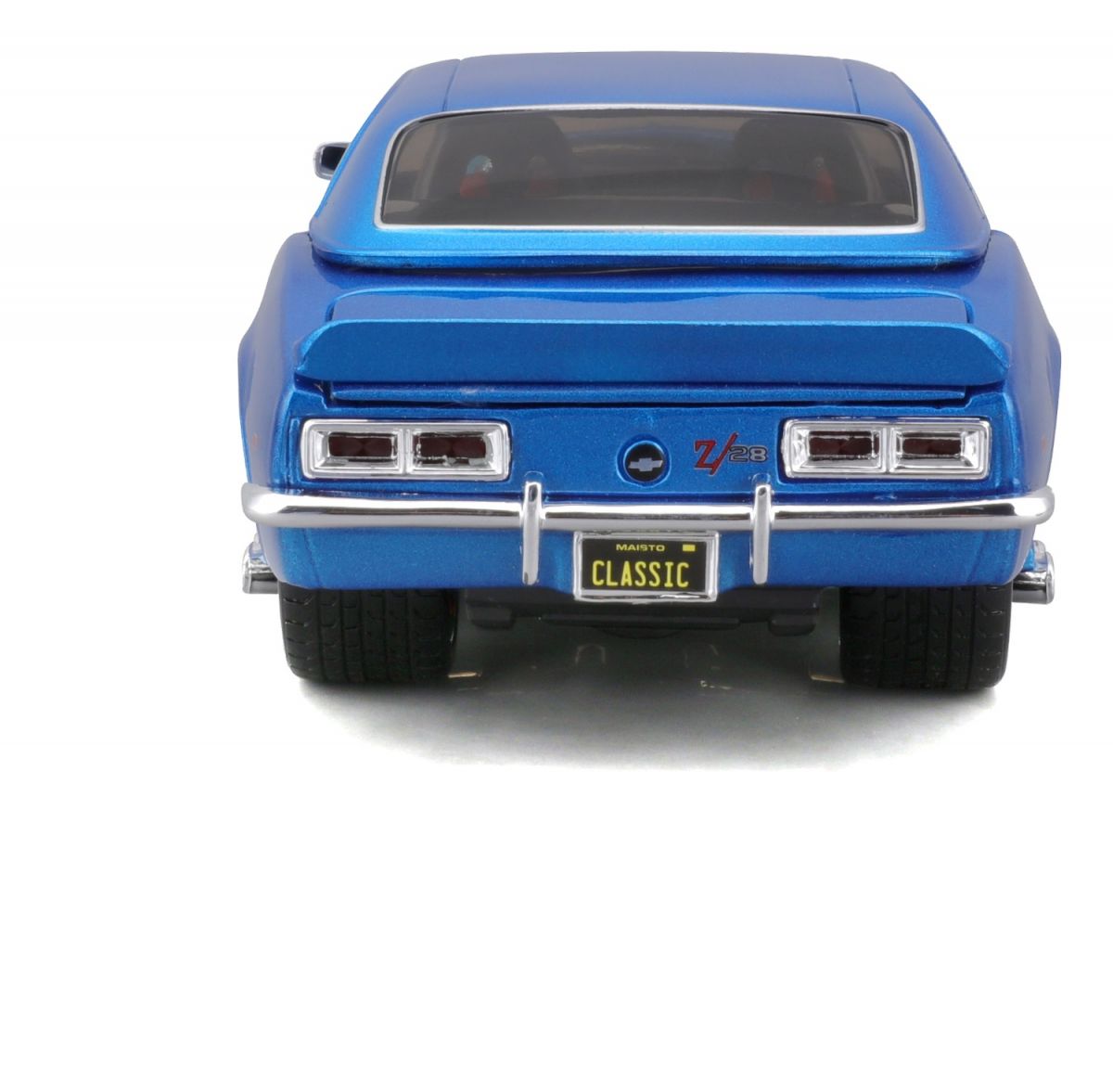 Машинка іграшкова 1968 Chevrolet Camaro Z/28, масштаб 1:24 синій  фото 11