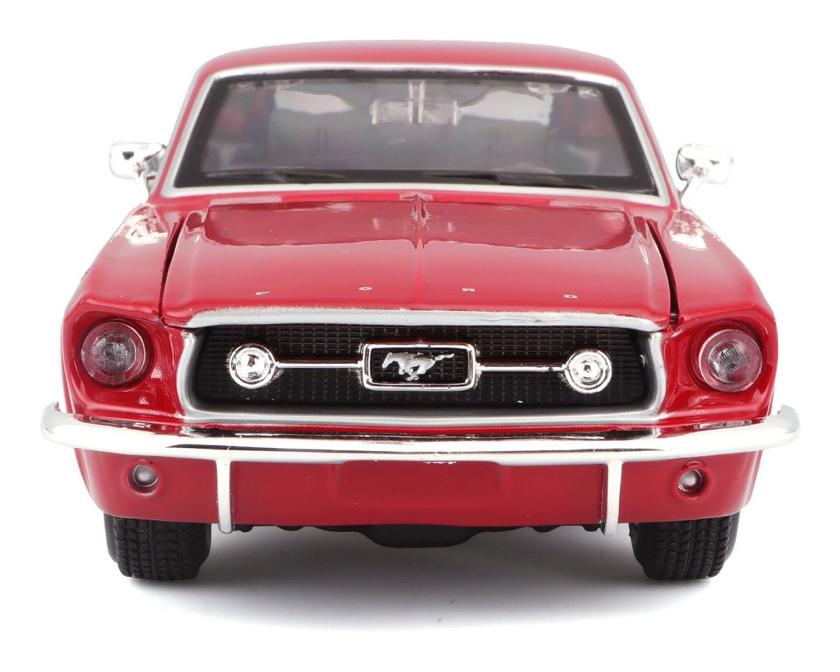 Машинка игрушечная 1967 Ford Mustang GT масштаб 1:24 красный  фото 11