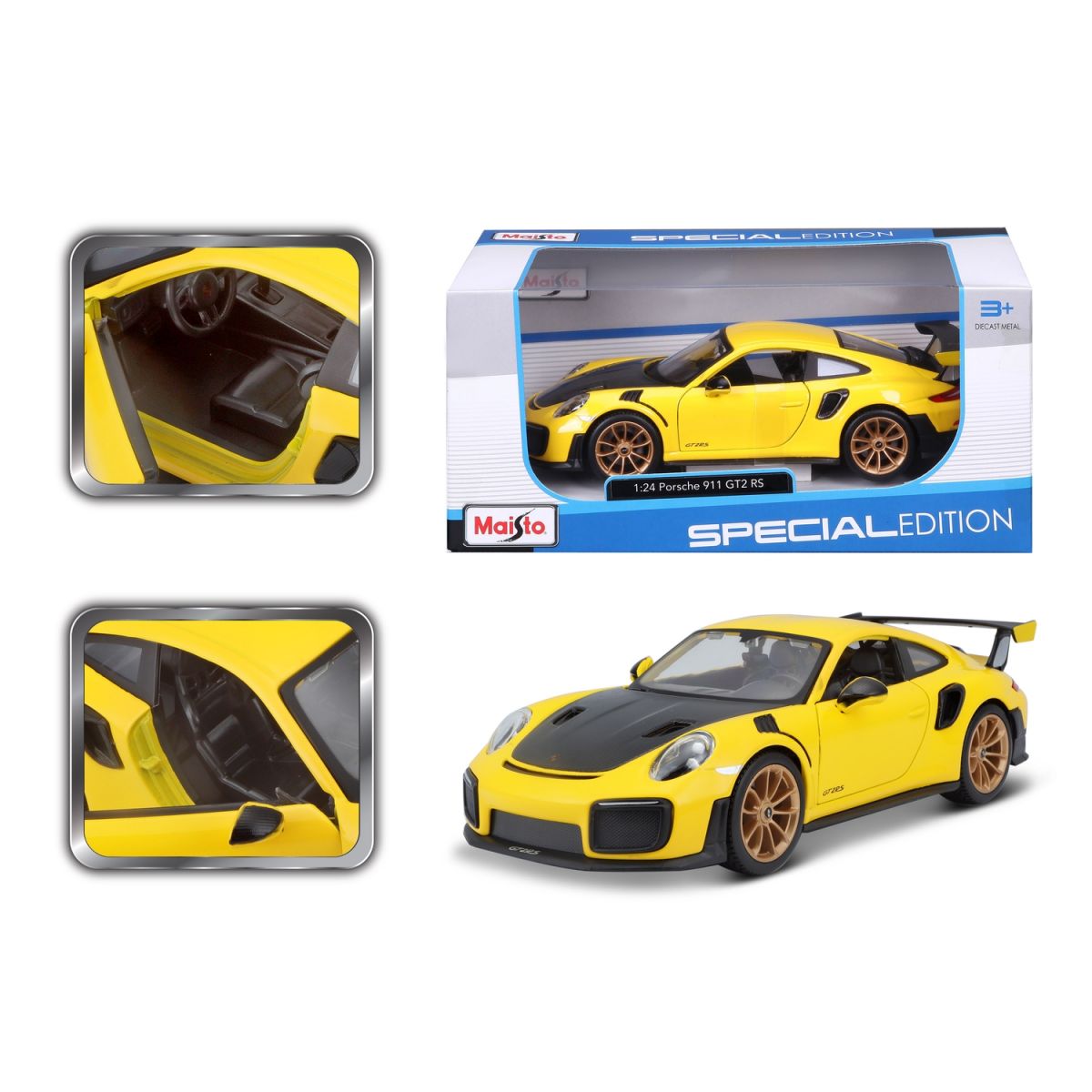 Автомодель в масштабі 1:24 - Porsche 911 GT2 RS  фото 11