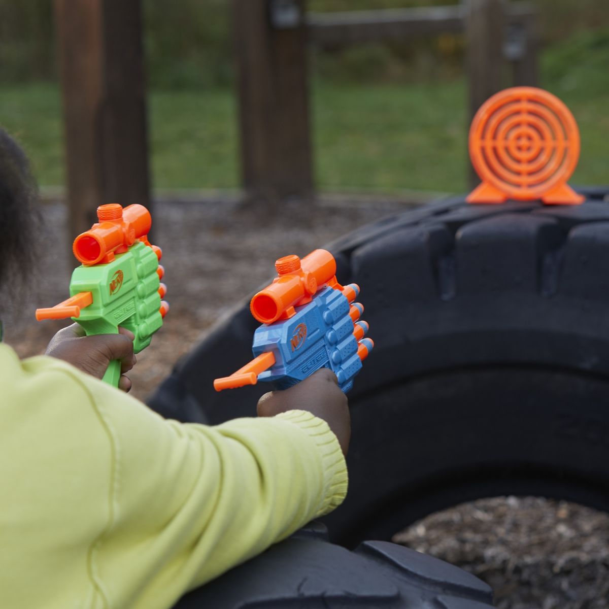 NERF Набор бластеров Элит Фейс офф таргет  фото 11