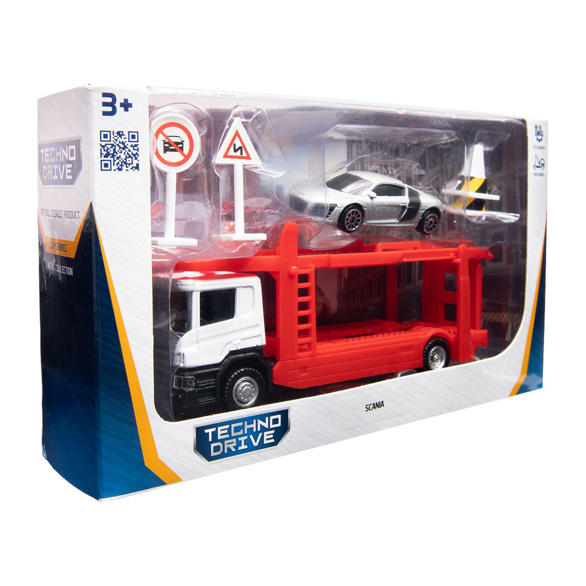 Ігровий набір – Автоперевізник Scania (автоперевізник, машина, аксес. )  фото 11