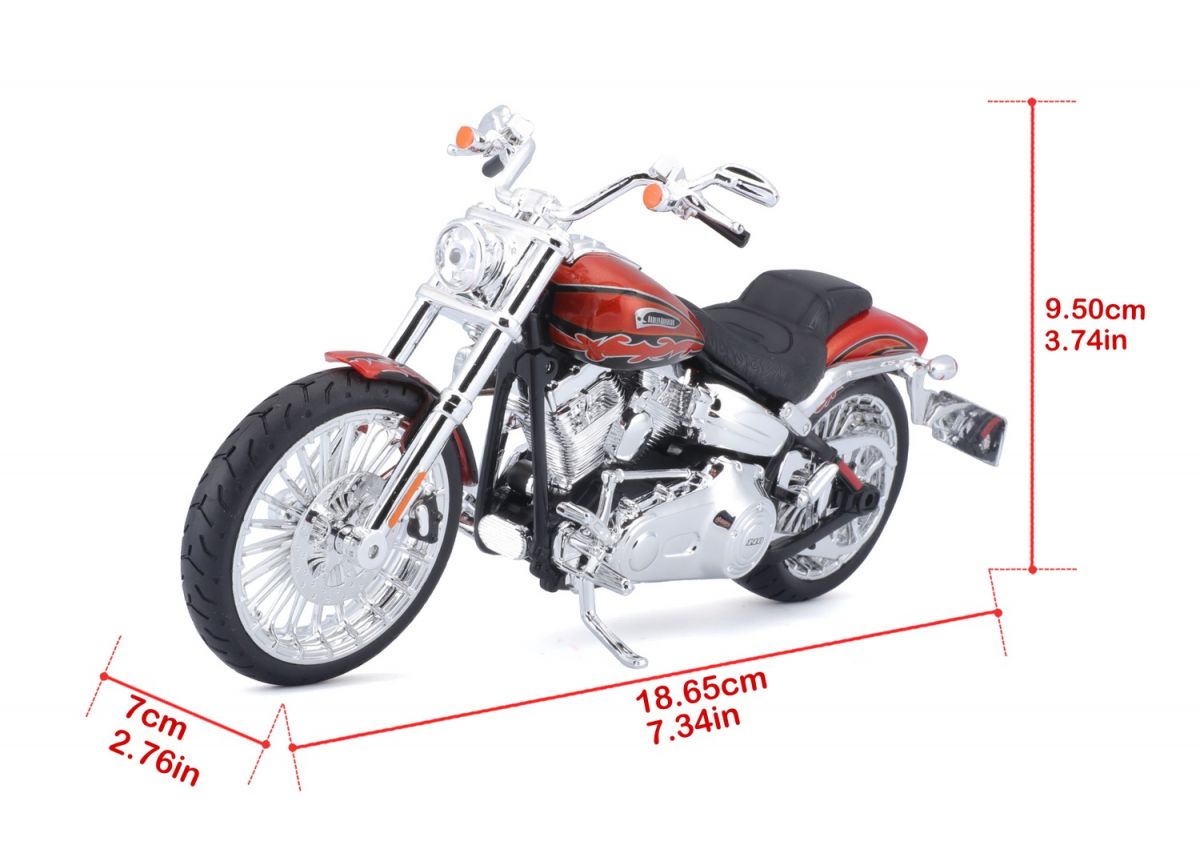 Мотоцикл іграшковий Harley-Davidson Motorcycles With Stand, масштаб 1:12, в асортименті  фото 11