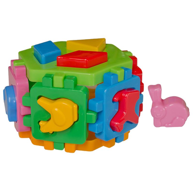 Игрушка куб "Умный малыш Гексагон 1 ТехноК" (сортер)