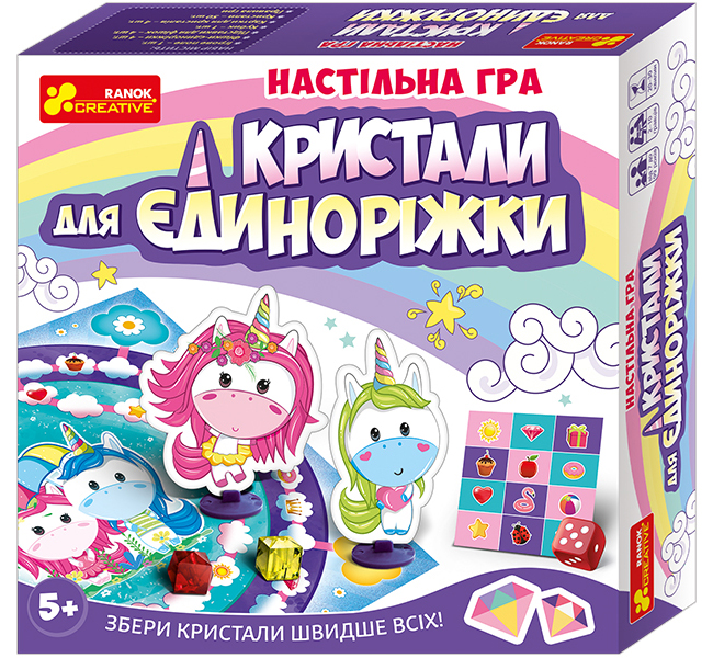 Настольная игра "Кристалы для единорожки"