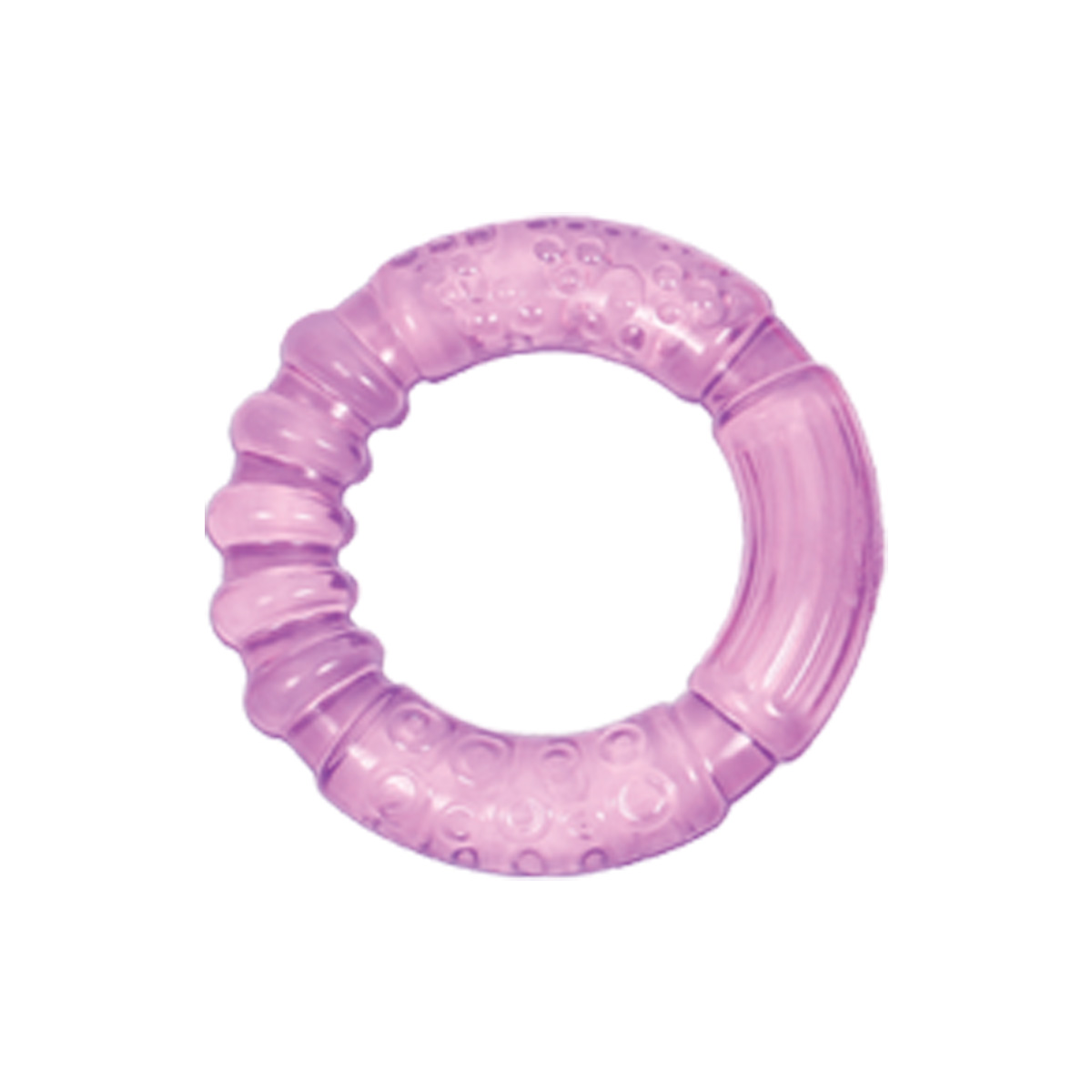 Прорізувач для зубів, з водою "Фігура" (фіолетовий)