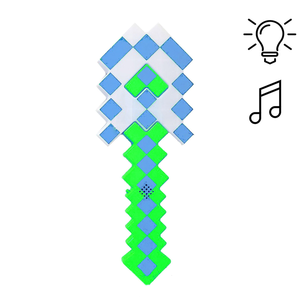 Алмазна лопата "Minecraft" (салатова) фото 1 Алмазна лопата "Minecraft" (салатова) фото 1