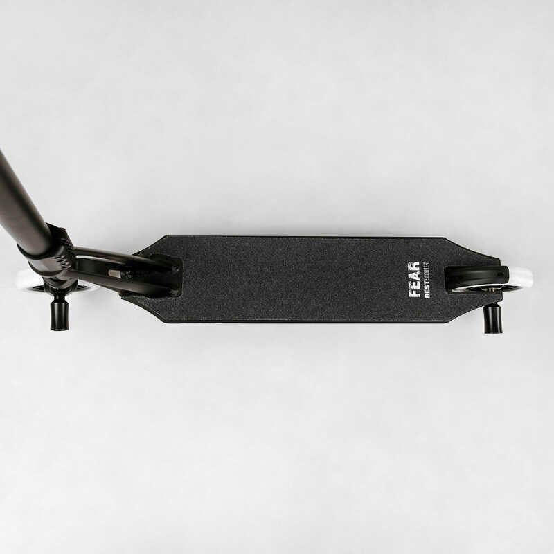 Самокат трюковий "Best Scooter" FEAR, SCS-система, ПЕГІ, алюмінієвий диск та дека, колеса PU, d=115 мм, ширина керма 58 см фото 12 Самокат трюковий "Best Scooter" FEAR, SCS-система, ПЕГІ, алюмінієвий диск та дека, колеса PU, d=115 мм, ширина керма 58 см фото 12