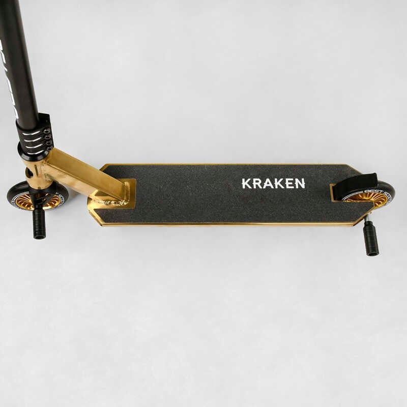 Самокат трюковий "Best Scooter. Kraken" (HIC-система, ПЕГИ, алюмінієвий диск та дека, АНОДОВАНИЙ, колеса PU 110 мм, ширина керма 58 см) фото 12 Самокат трюковий "Best Scooter. Kraken" (HIC-система, ПЕГИ, алюмінієвий диск та дека, АНОДОВАНИЙ, колеса PU 110 мм, ширина керма 58 см) фото 12