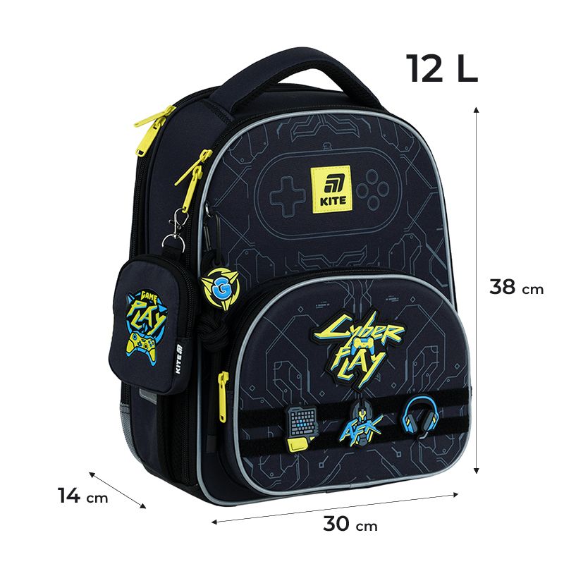 Рюкзак Kite Education каркасный 556 Cyber фото 12 Рюкзак Kite Education каркасный 556 Cyber фото 12