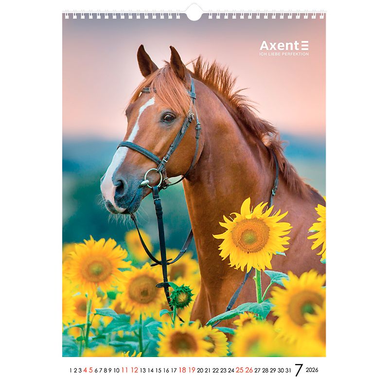 Календар настінний А3 2026 р. , Horses фото 12 Календар настінний А3 2026 р. , Horses фото 12