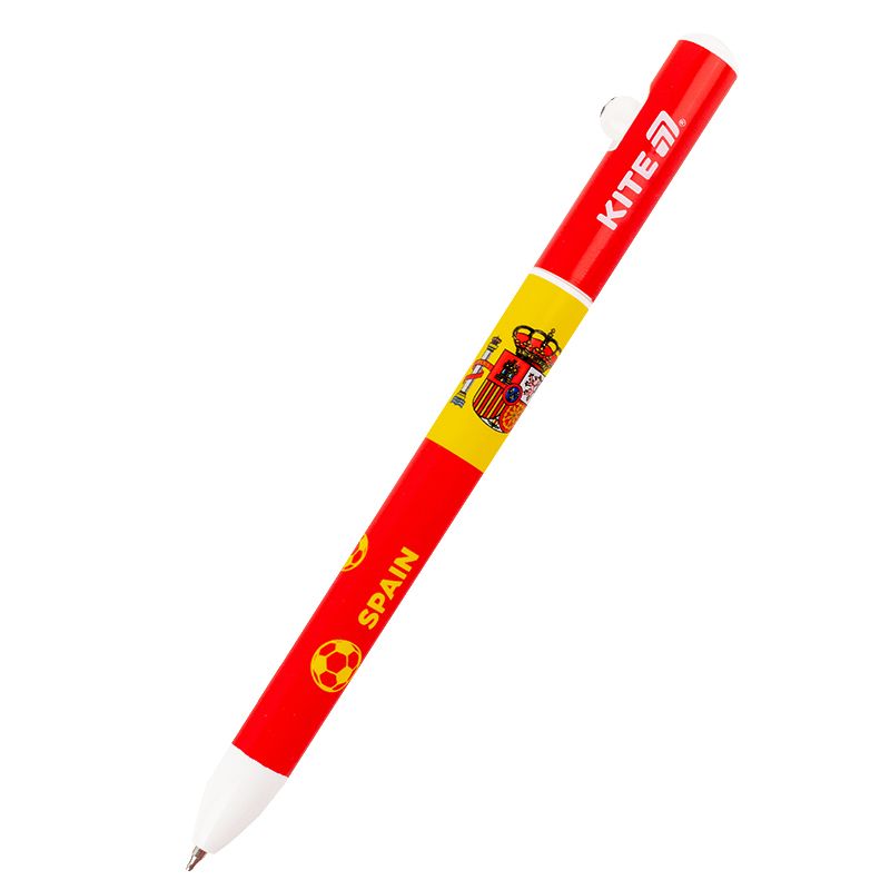 Ручка кулькова автоматична Football nations, синя  фото 12