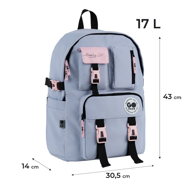 Рюкзак GoPack Education Teens 2500L Серый  фото 12