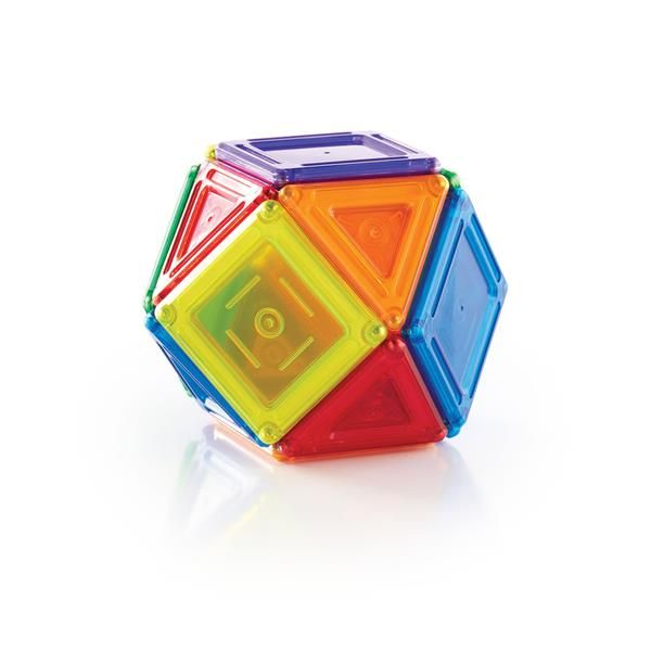 Магнітний конструктор Guidecraft PowerClix Solids, 24 деталі  фото 12