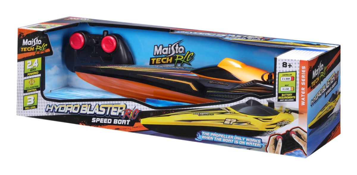 Катер на р/у Hydro Blaster Speed Boat - помаранчево-чорний  фото 12