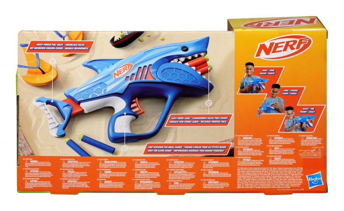 NERF Бластер игрушечный Шаркфаер серии Nerf Wild  фото 12