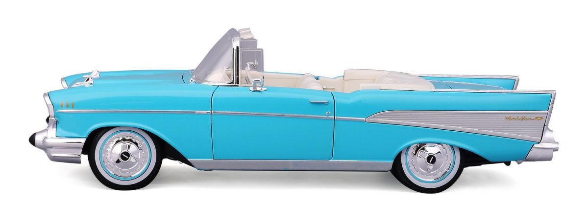 Машинка іграшкова 1957 Chevrolet Bel Air Convertible, масштаб 1:18  фото 12