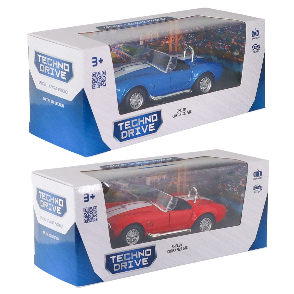 Автомодель – Shelby Cobra 427 SC 1965 (красный, синий)  фото 12
