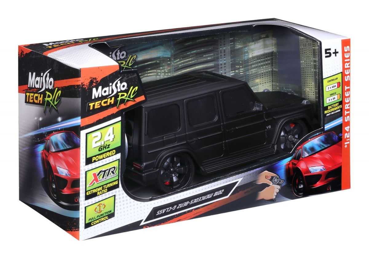 Машинка іграшкова на р/к  2018 Mercedes-Benz G-Class, масштаб 1:24 матовий чорний  фото 12