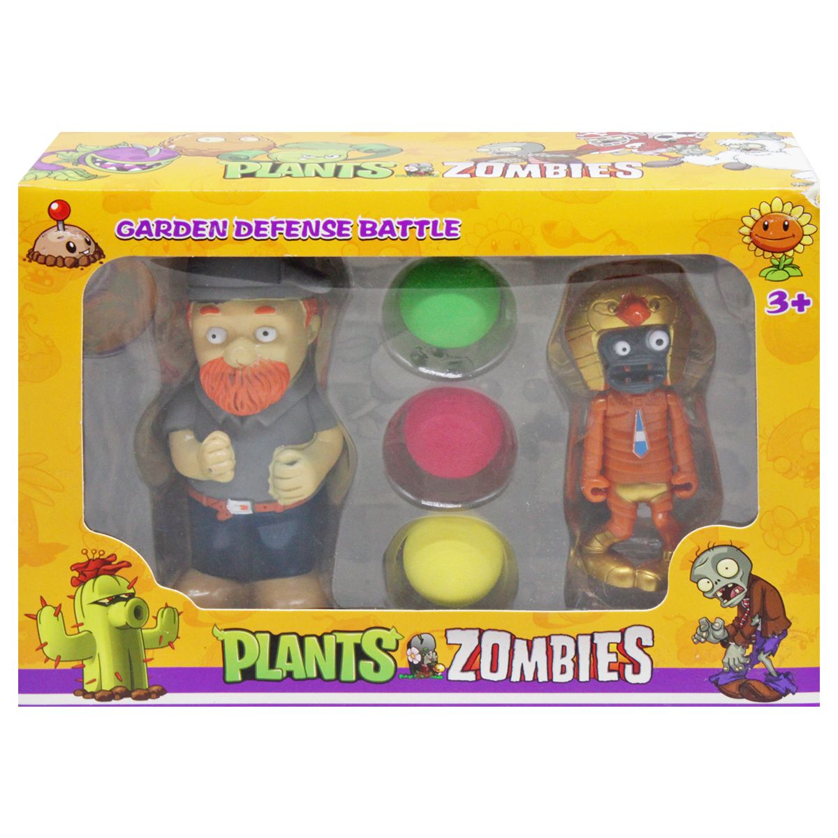 Набор "Plants vs Zombies: Безумный Дейв и зомби мумия"