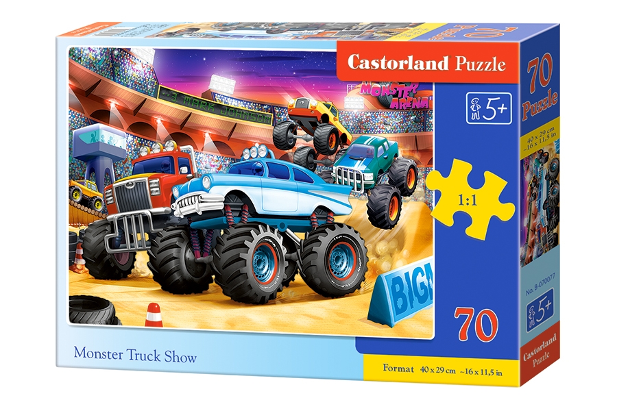 Пазлы "Monster Truck Show", 70 элементов