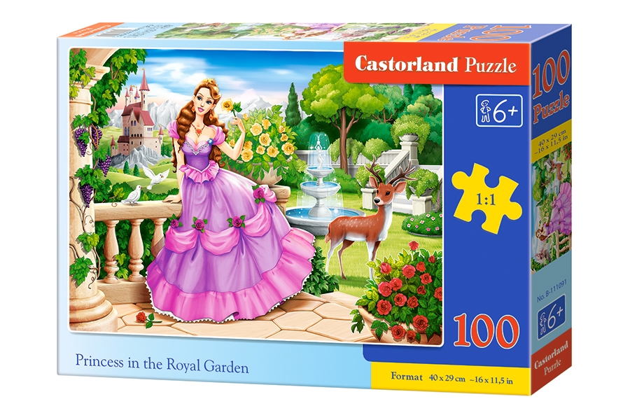 Пазли "Принцеса в королівському саду", 100 елементів