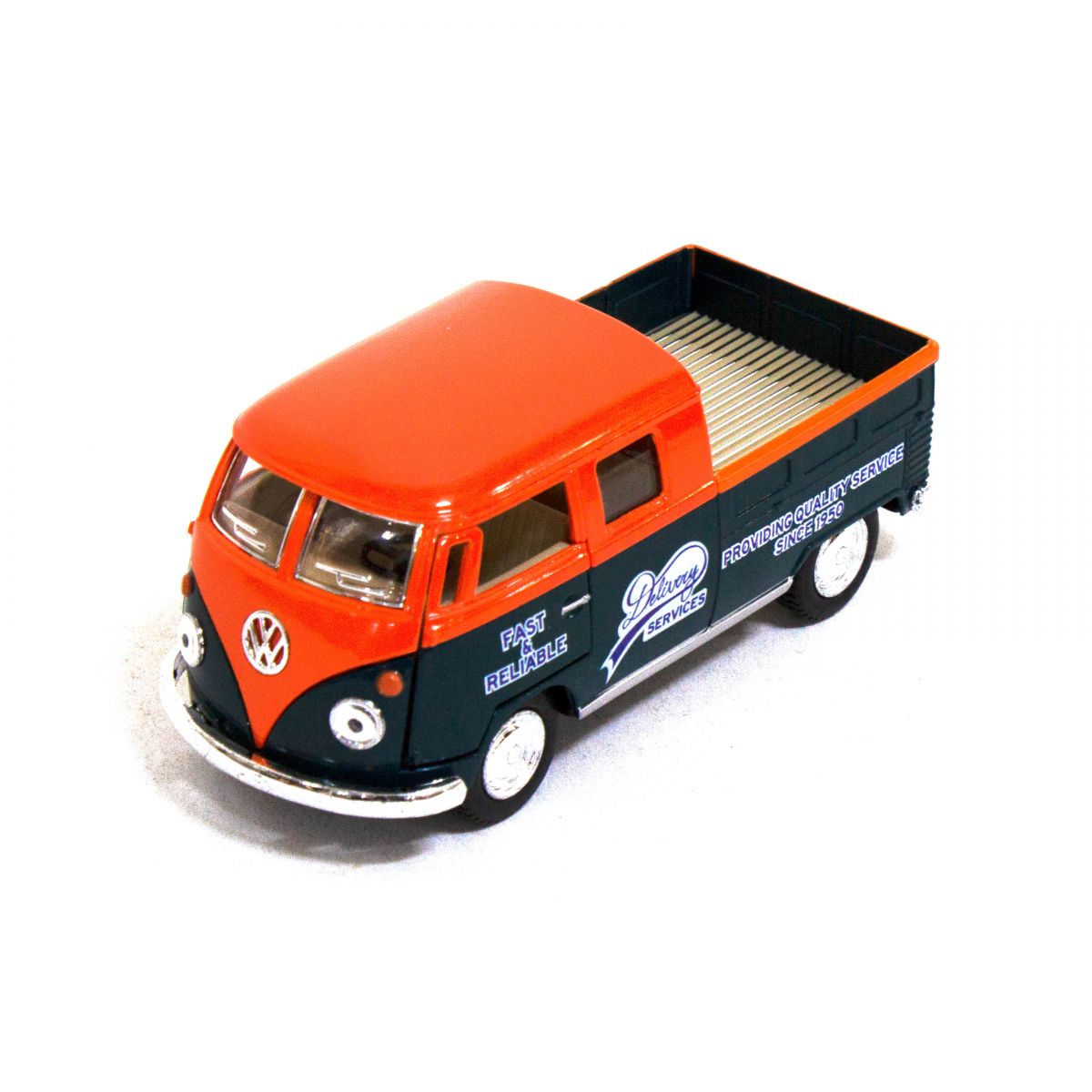 Машинка KINSMART "Volkswagen Bus Delivery" (оранжевая)