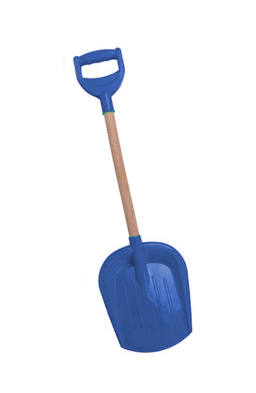 Лопатка малая с деревянной ручкой (синяя)