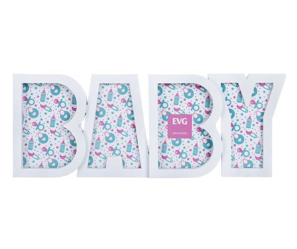 Фоторамка х 4 "BABY" (біла) Фоторамка х 4 "BABY" (біла)
