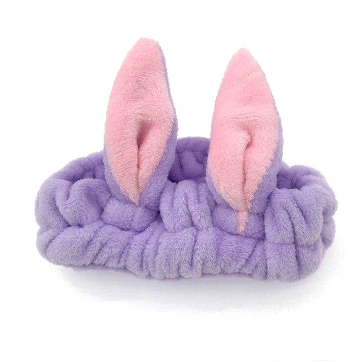 Плюшева пов'язка "Зайка" (бузковий)  фото 1