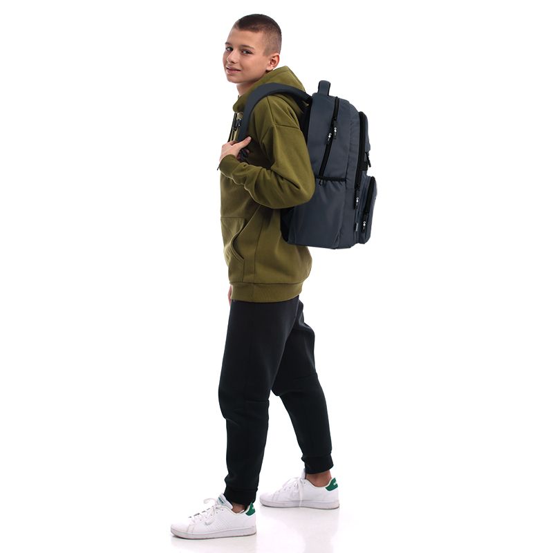 Рюкзак GoPack Education Teens 184 темно-сірий  фото 13