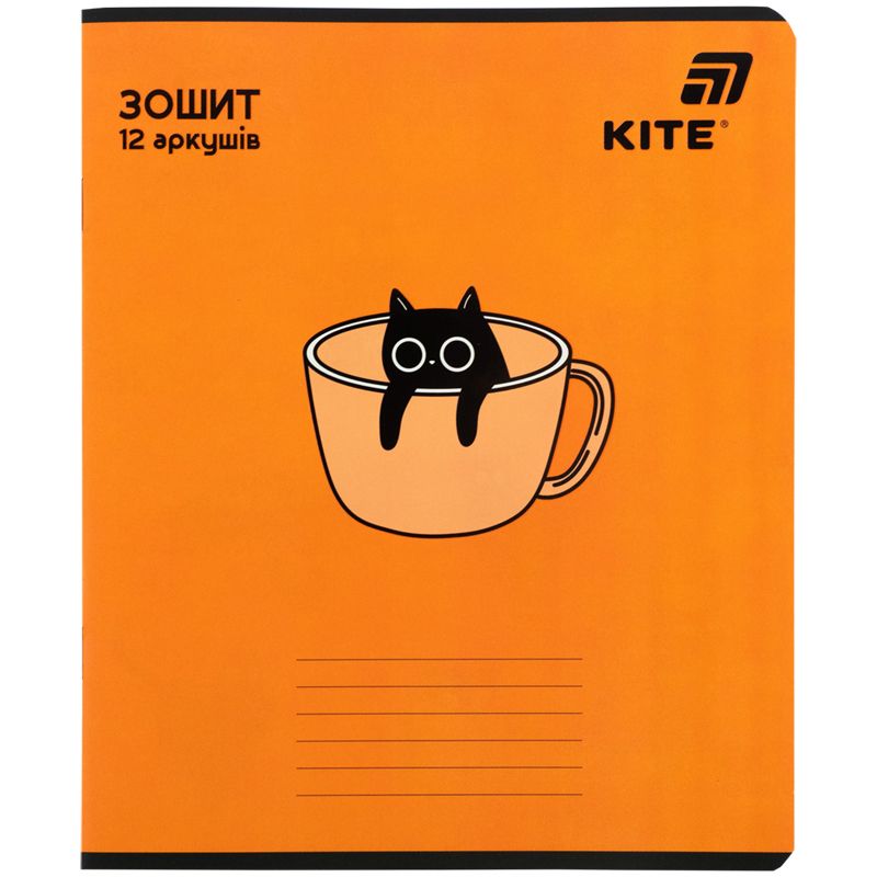 Тетрадь 12 л. , кл. , софт тач + УФ лак объемный, Kite OC  фото 13