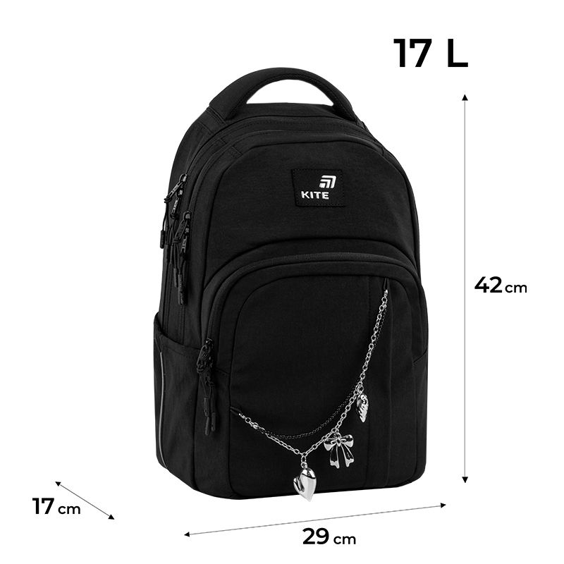 Рюкзак Kite Education teens 2578M Black&Charm  фото 13