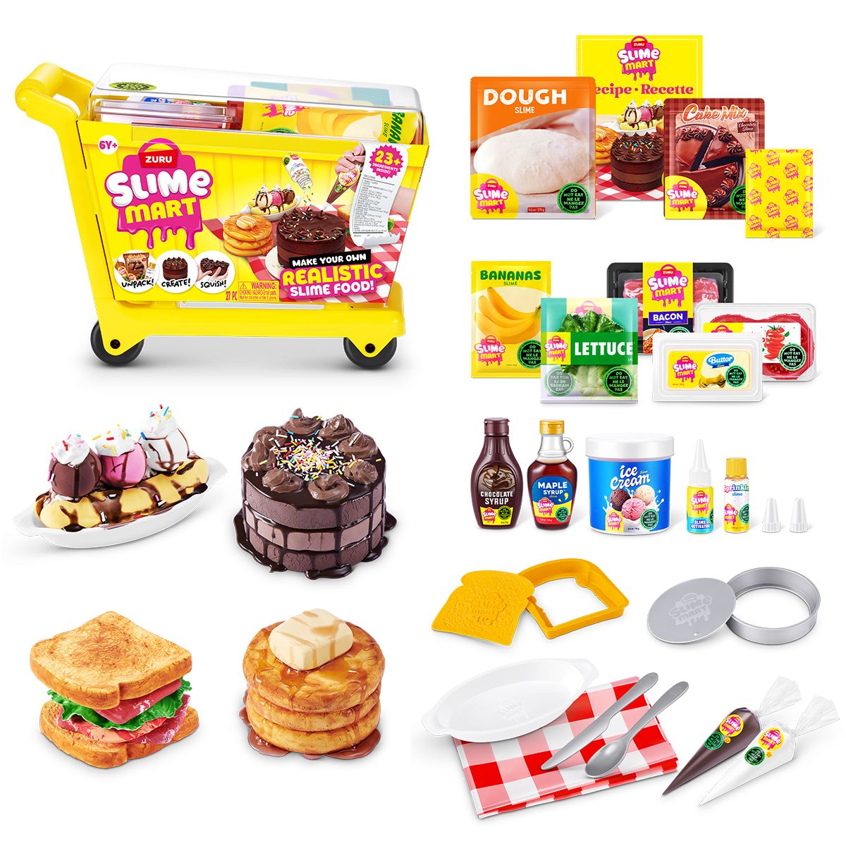Ігровий набір зі слаймами Slime Mart серії Shopping Cart – Візок смаколиків  фото 13