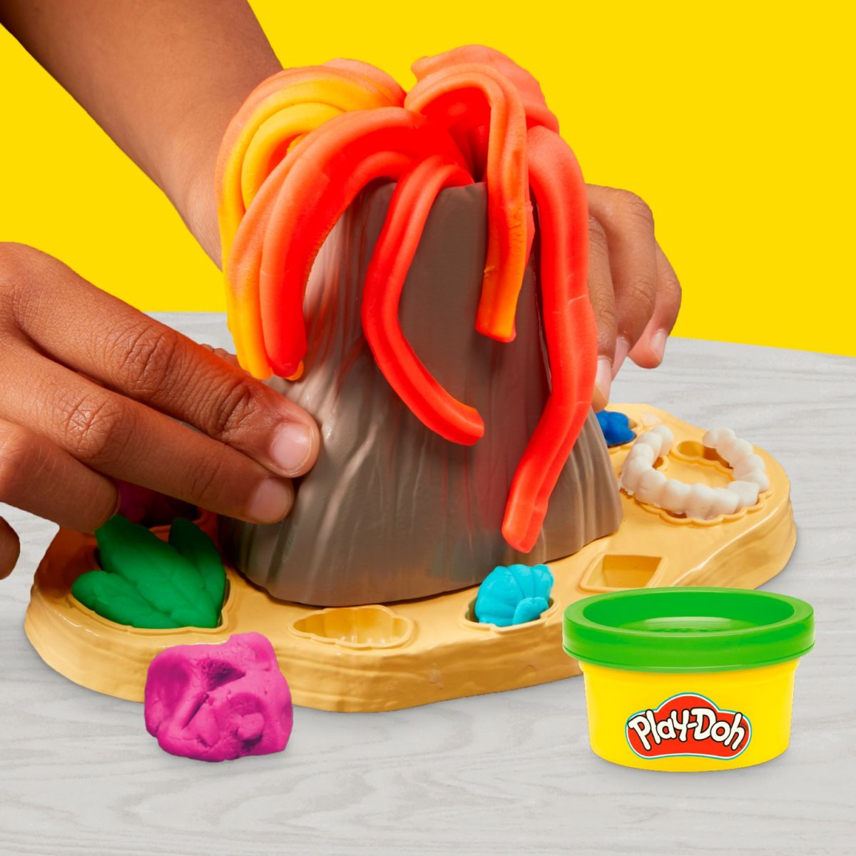 Play-Doh Набор для творчества с массой для лепки Вулканическое приключение с сокровищами  фото 13