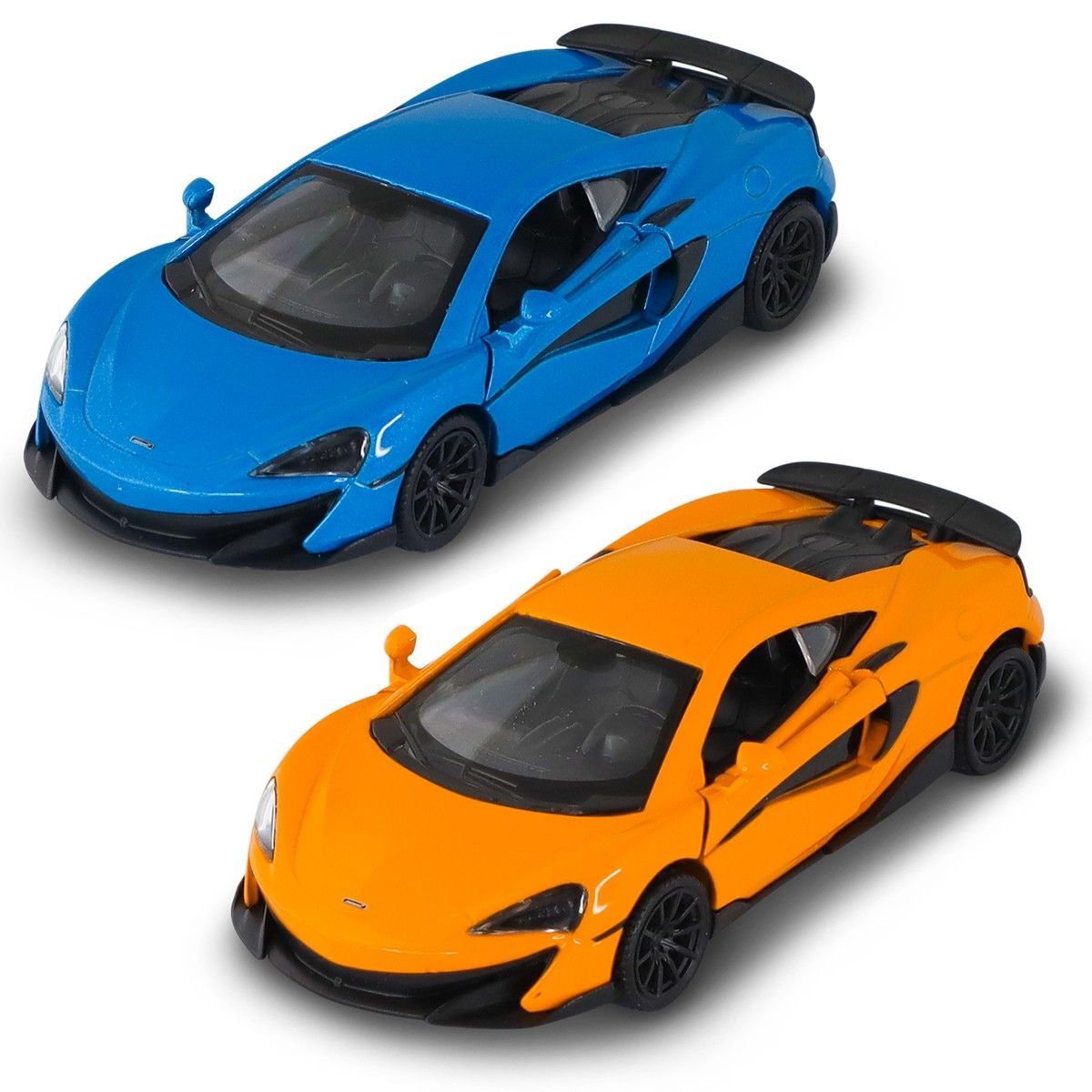 Автомодель – McLaren 600LT (синий, оранжевый)  фото 13