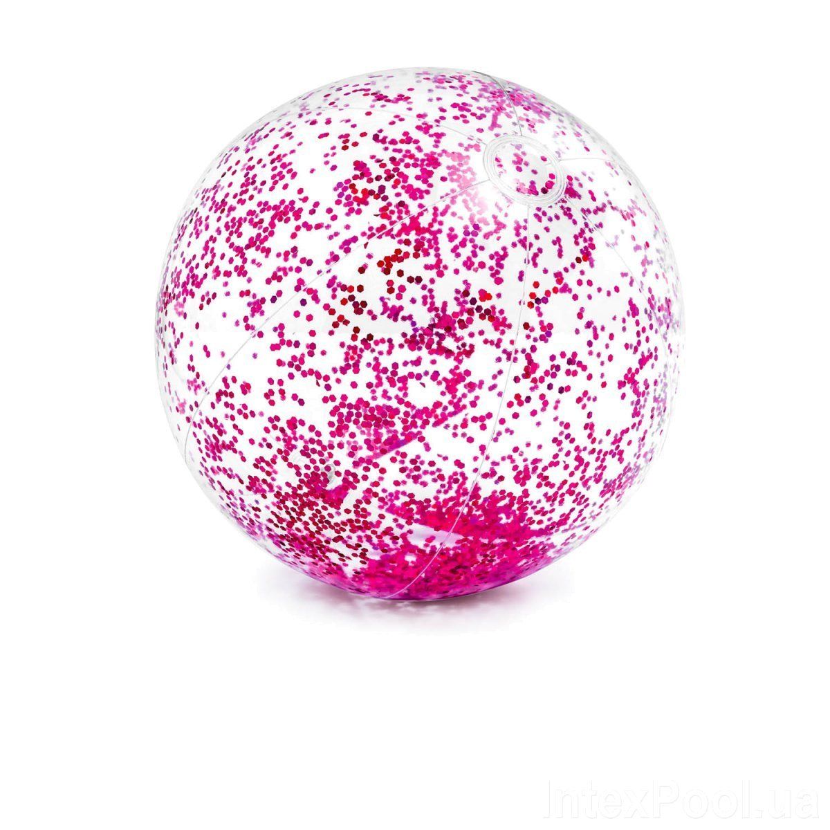 Пляжний м'ячик "Glitter" (рожевий)