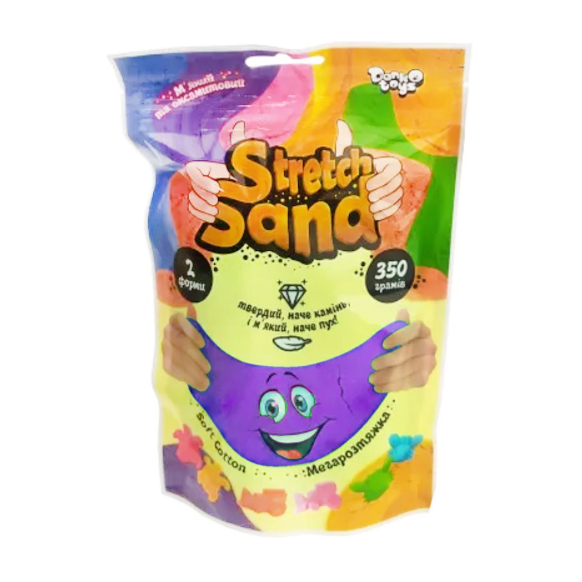 Кинетический песок "Stretch Sand" укр 350 г фиолетовый
