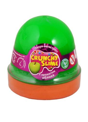 Лизун-антистрес "Crunchy Slime: Яблуко" 120 г