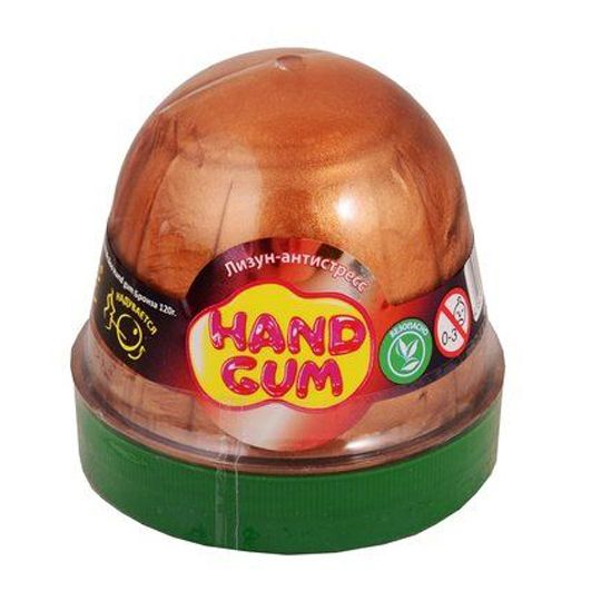 Лизун-антистресс "Hand gum" 120 г бронзовый