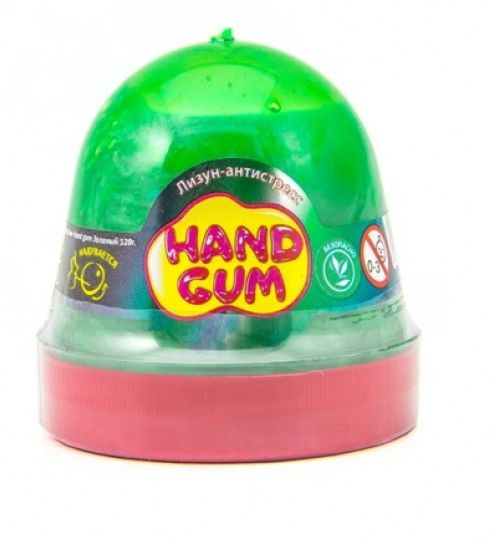 Лизун-антистрес "Hand gum" 120 г зелений
